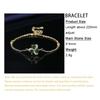 Elegant Inlaid Rhinestone Bracelets Clover Charm Bracelet for Women Fashion Jewelry Accessories Party Gifts