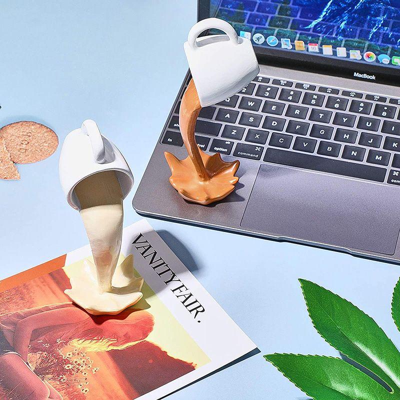 High-end Coffee Water Mug Creative Decoration Simple Household Living Room Desktop Resin Ornament Gorgeous Art Spoof Decoration