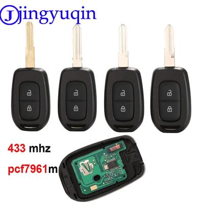 Jingyuqin дистанционный ключ от машины 433 МГц для Renault Sandero Dacia Logan Lodgy Dokker Duster с чипом PCF7961M HITAG AES Blade