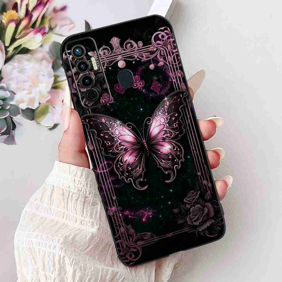 Cute Cat Cover For Tecno Camon 17 Case CG6 CG6j Silicone Soft Protection Shell For Tecno Camon 17 Camon17 Back Cover Casing 6.6"