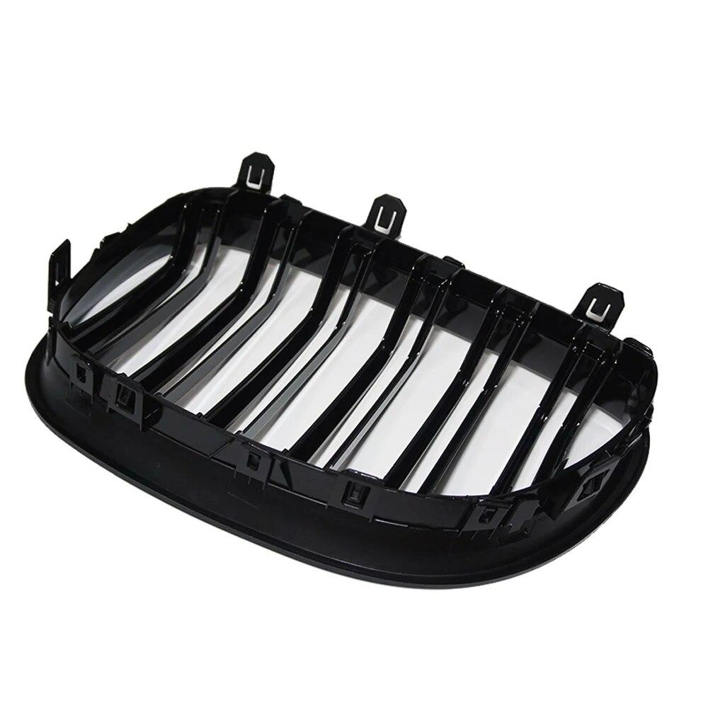 Car Front Kidney Grilles Racing Grill for BMW E60 E61 5 Series M5 520I 535I 550I 2004-2009 Dual Line Double Slat Auto Styling