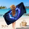 Everton FC Custom Beach Towel, Personalized Name Text Print, Football Logo Soft Quick‑Dry Towel Holiday Gift