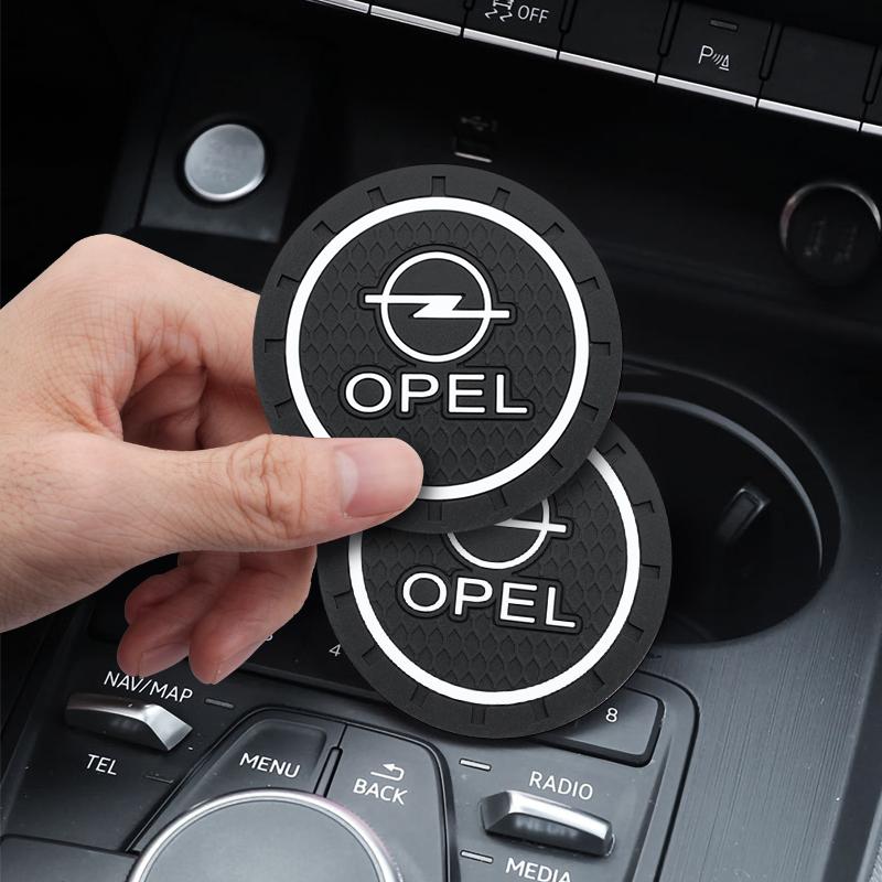 2pc Car Interior Water Cup Holder Anti Slip Pads Coasters For Opel Astra j g Insignia Corsa d Vectra c Zafira a Auto Gadgets