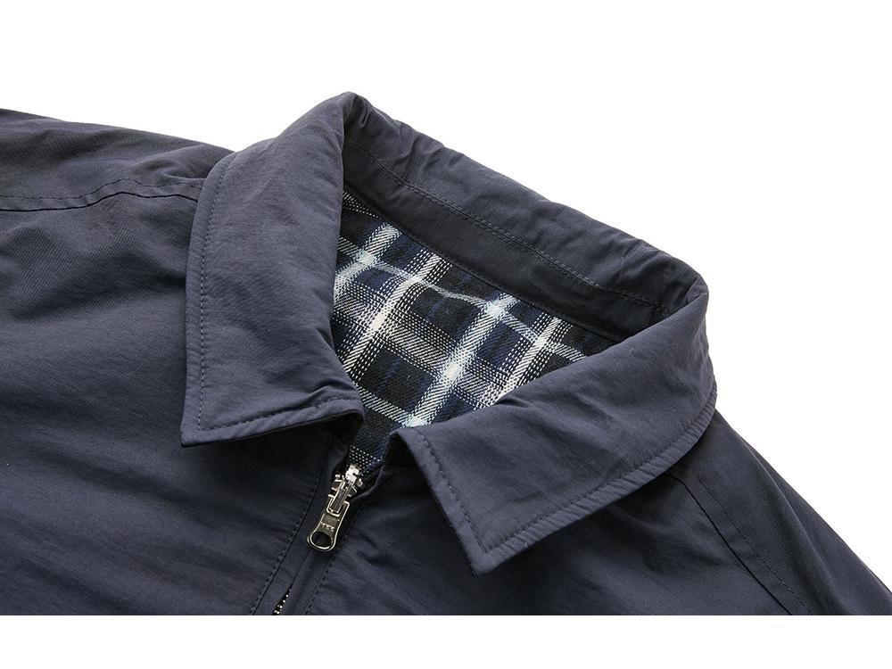 EME Yisheng Yi Ретро Клетчатая Двусторонняя Куртка с Лацканами для Мужчин: Стиль «Старые деньги», Верхняя одежда Осень/Зима