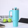 40oz Straw Double-Layer Insulated Cup with Handle Sports Water Bottle Stainless Steel Vacuum Thermal Insulated Mug for Women Men