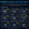 M12 Head Up Display Windshield Projector Electronic Car OBD2 GPS HUD Auto Speedometer Compass Fuel Consumption Voltage Temp