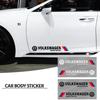 Для Volkswagen 2 шт. Боковая наклейка-значок на дверь автомобиля Декоративная наклейка Эмблема Для VW Volkswagen R Rline Jetta Golf Polo Beetle CC EOS