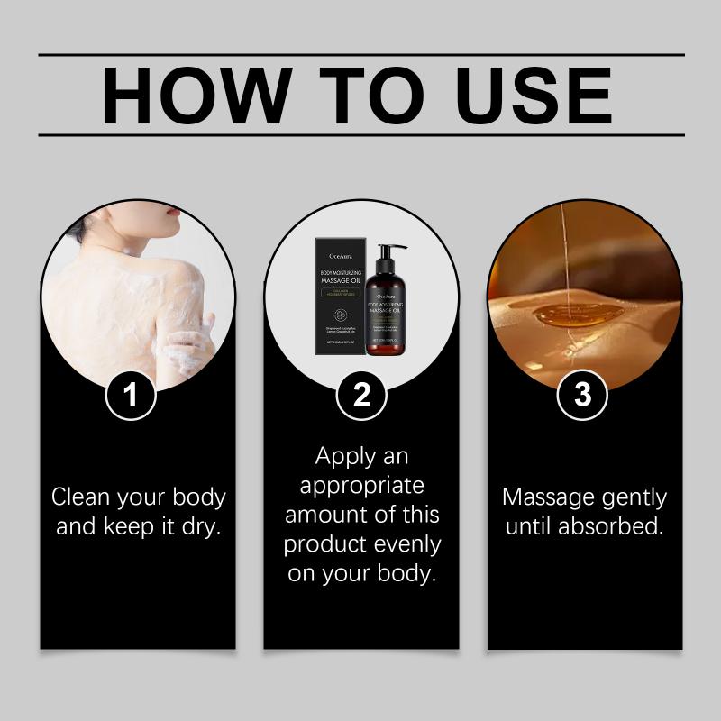 Oceaura 100Ml Body Moisturizing Massage Oil Nourishing Smoothing Tightening Brightening Reduce Wrinkles Soft Body Massage Oil