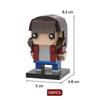 Brick Head Z Model Building Toy Desktop Creative Toy Ornament Building Blocks Set Educational Toy Boy'S Birthday Gift