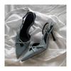 New Women's Jeans Heeled Sandals Pointed High Heel Office Lady Shoes Beautiful Women High Heels Shoes Sandalias Mujer