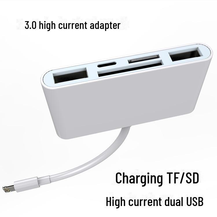 5-в-1 Type-C кард-ридер: Совместимость с SD, USB, Apple, Android, OTG