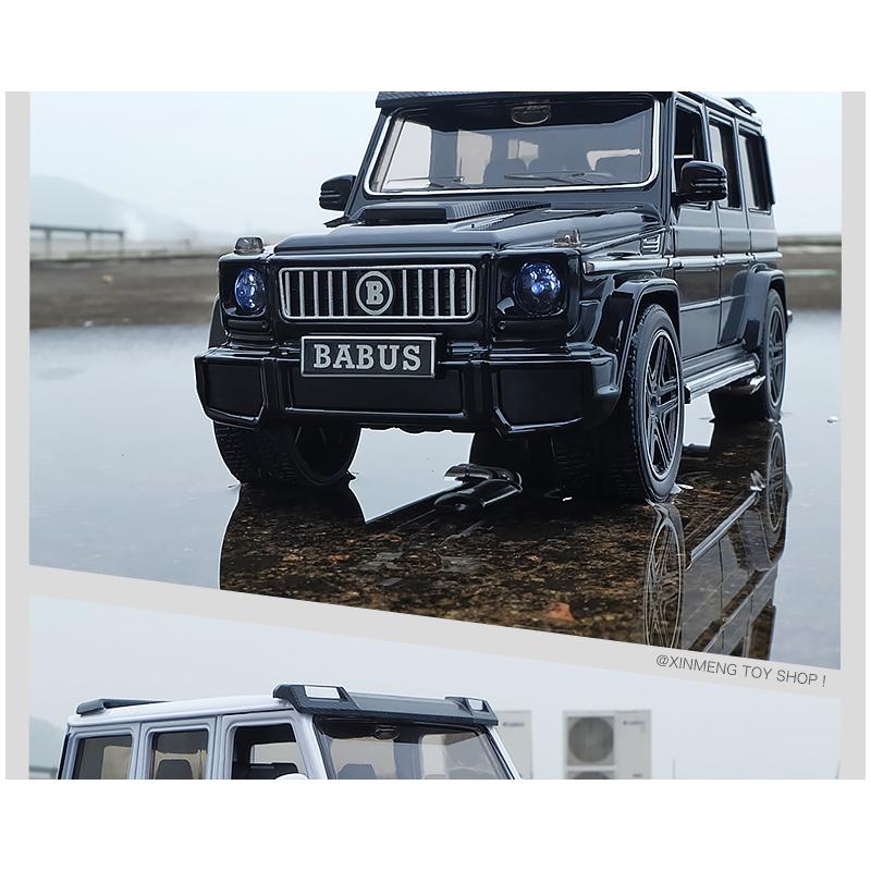 Масштаб 1/24 Benz G65, литая под давлением модель автомобиля, игрушечный автомобиль с откатным механизмом, звуком и светом для детей, коллекция подарков для мальчиков и девочек