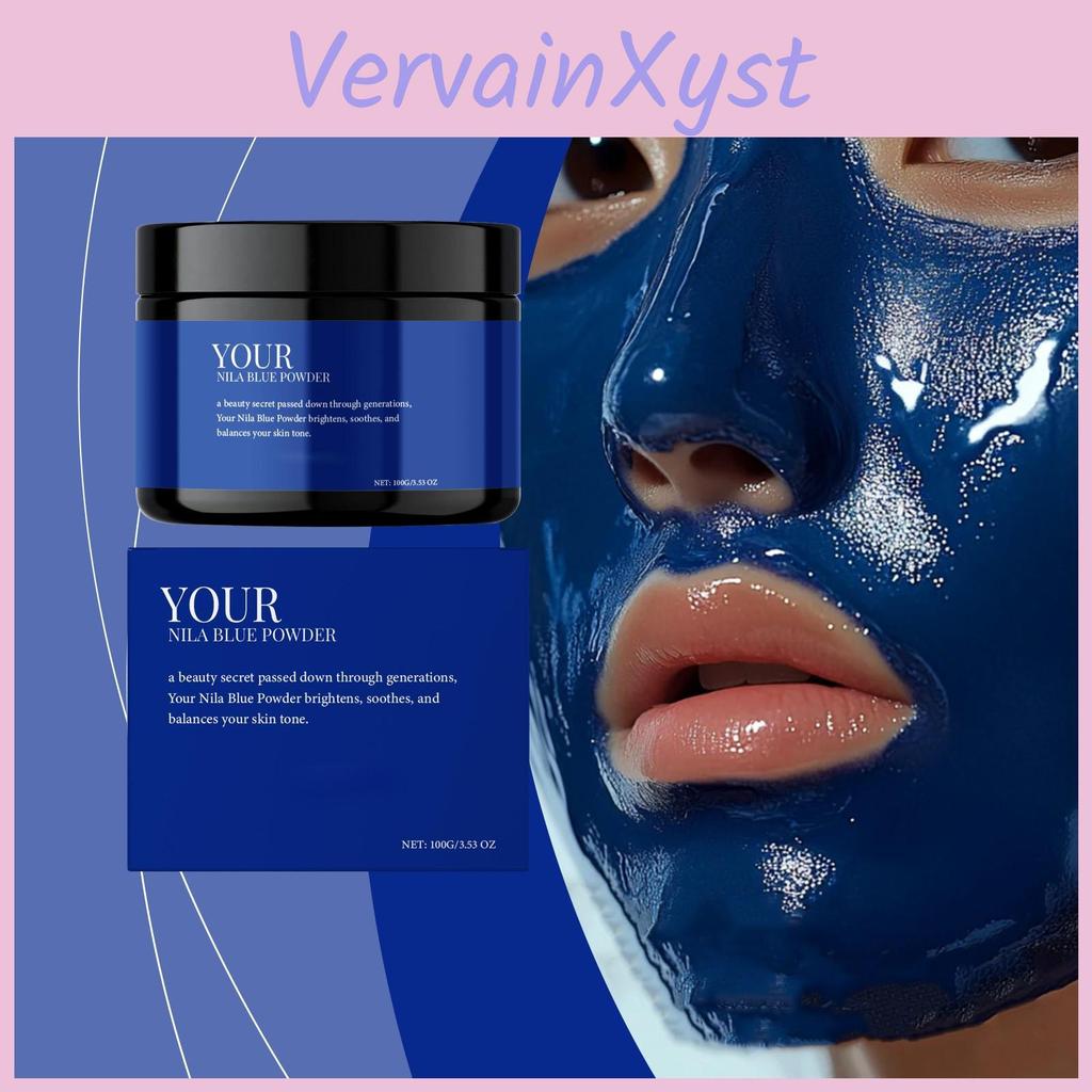 Порошок для маски для лица Nila Blue Порошок Увлажняющий и смягчающий кожу 100 г