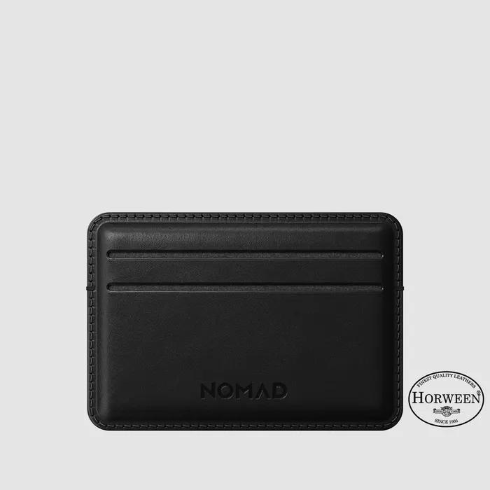 Кошелек для карт из натуральной кожи растительного дубления - Horween Черный