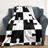 1pc Puzzle Pieces Blanket Warm, Cozy, And Soft, Suitable for Sofas, Beds, Cars, And Office Use.Perfect for Camping And Travel, Making It a Great Gift