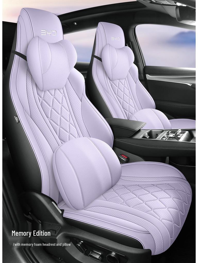 BYD Sea Lion Universal Car Seat Cushion - New Model, Full Leather, All-Season