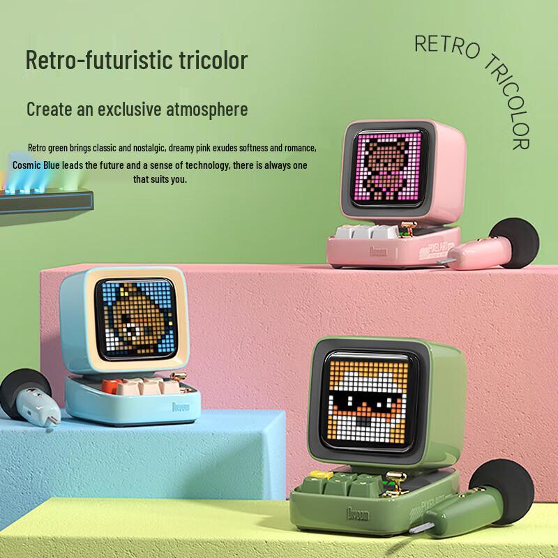 Ретро Пиксельный Bluetooth-динамик Divoom Ditoo-5m с микрофоном KTV