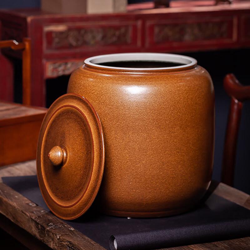 Anditai Ceramic Rice & Flour Storage Jar with Lid