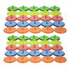 50Pcs Golf Ball Mark Position Markers Diameter 24mm Clear Plastic Flat Golf Ball Markers For Men Women Golf Games