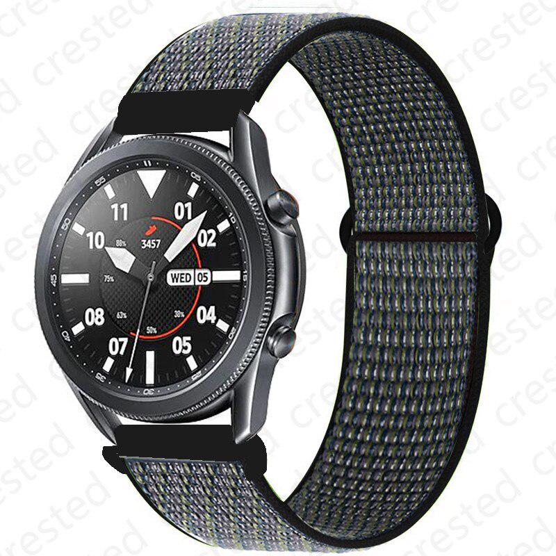 Ремешок 20/22 мм для Galaxy Watch 3/46/42 мм / активный 2 ремешка Samsung Gear S3 Frontier Sport нейлоновый браслет Huawei watch GT 2 41 45 мм