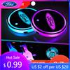 Car Sticker Hot For Ford For Ford Mondeo Focus Raptor Edge Explorer Ranger Fiesta Kuga ST 7 Color LED Car Cup Holder Light Lumin