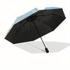 HangYodon Automatic Folding Umbrella-Simple 8-Rib Design, Bright Cartoon Pattern, Durable Iron Frame, Suitable For Travel, Outdoor, Beach-Cu