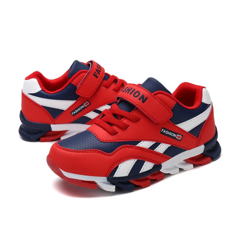 28-40 Children and Teenagers Plus Size Simple Fashion Trend Velcro Casual Sports Shoes Running Shoes