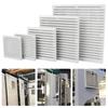 ABS Shutters Fan Grille White Fan Filter Air Ventilation System Dust-proof Louver