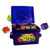Семейная игра в кости со свалкой наклеек Настольная игра для 4 игроков Захватывающая игрушка для вечеринки Быстрая семейная игра в кости