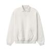 Fear of God Essentials Фирменная толстовка-поло 90-х Овсяный меланж/Светлый меланж Унисекс Топы Бежевый 192SP264374F