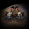 Copper Gold Plated Octopus Black Gun Earrings  Fashionable Beauty Accessories Earrings