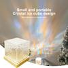 Water Ripple Projector Lamp with Rotating Flame Crystal Effect, 3/16 Colors Sunset Night Light for Home Decoration and Gifts