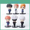 Набор из 6 фигурок Jujutsu Kaisen: Годзё Сатору, Кугисаки. Идеально для коллекционеров и детских подарков