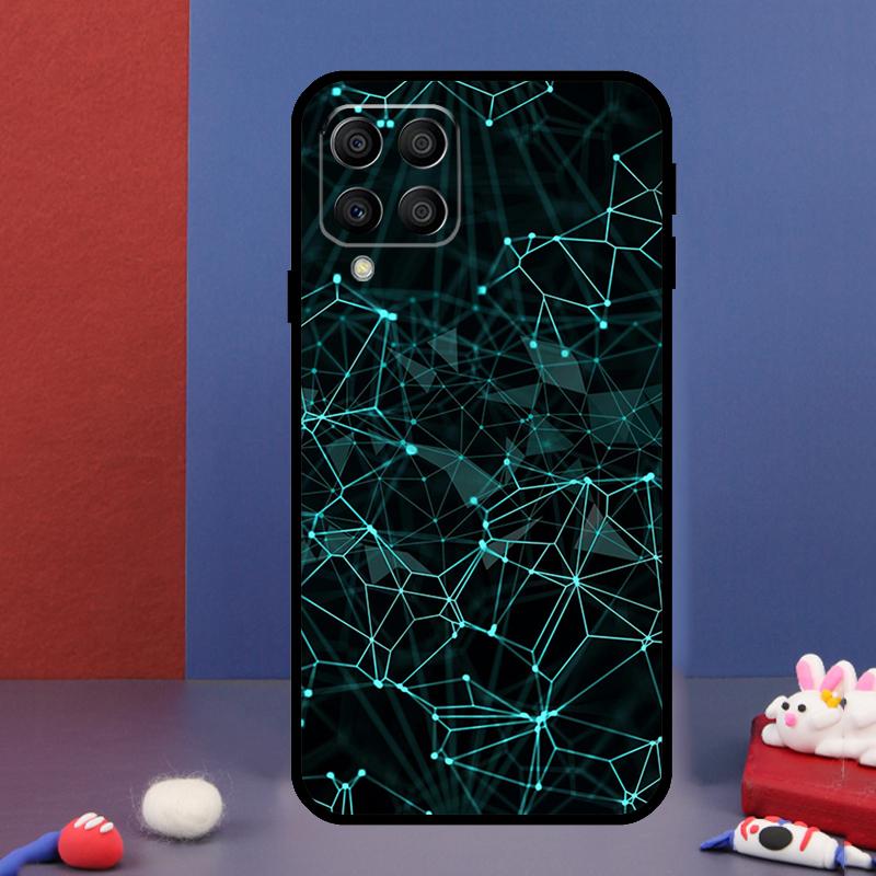 Светящиеся линии Точечный свет Для Samsung Galaxy M15 M55 M33 M13 M23 M53 M31 M51 M14 M34 M54 M20 M30s M52 M32 Чехол для телефона