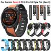 Спортивный ремешок 26 мм 22 мм для Garmin Fenix 7 7X 5 5X Plus 6 6X Pro/935 945/Tactix/Enduro 3 QuickFit Силиконовый ремешок для часов Fenix 8
