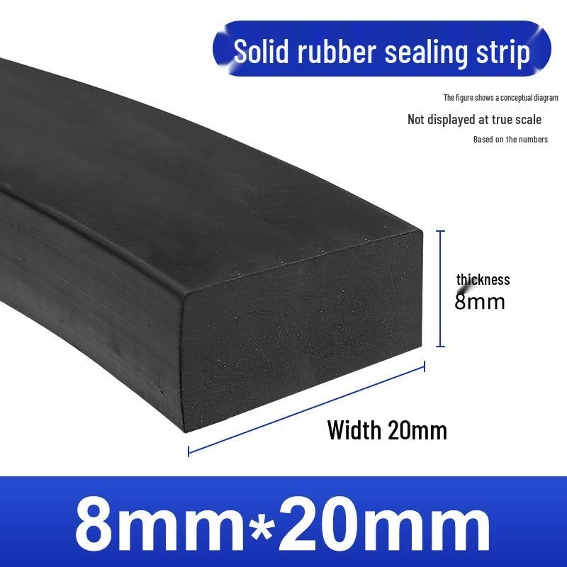 Nitrile Rubber Strip: Oil & Pressure-Resistant Shock Absorbing Glass Pad for Sealing & Joint Support