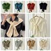 Cape Knitted Shawl Sunscreen Wool Scarves All-match Solid Color Scarf  Outdoor