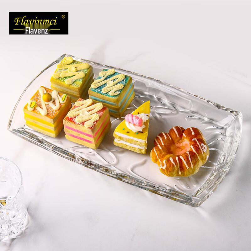 Поднос для фруктов и закусок из скандинавского хрустального стекла Flavinmci