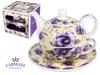 Zestaw Tea For One Bratki Dzbanek Z Filiżanką Porcelana Na Prezent