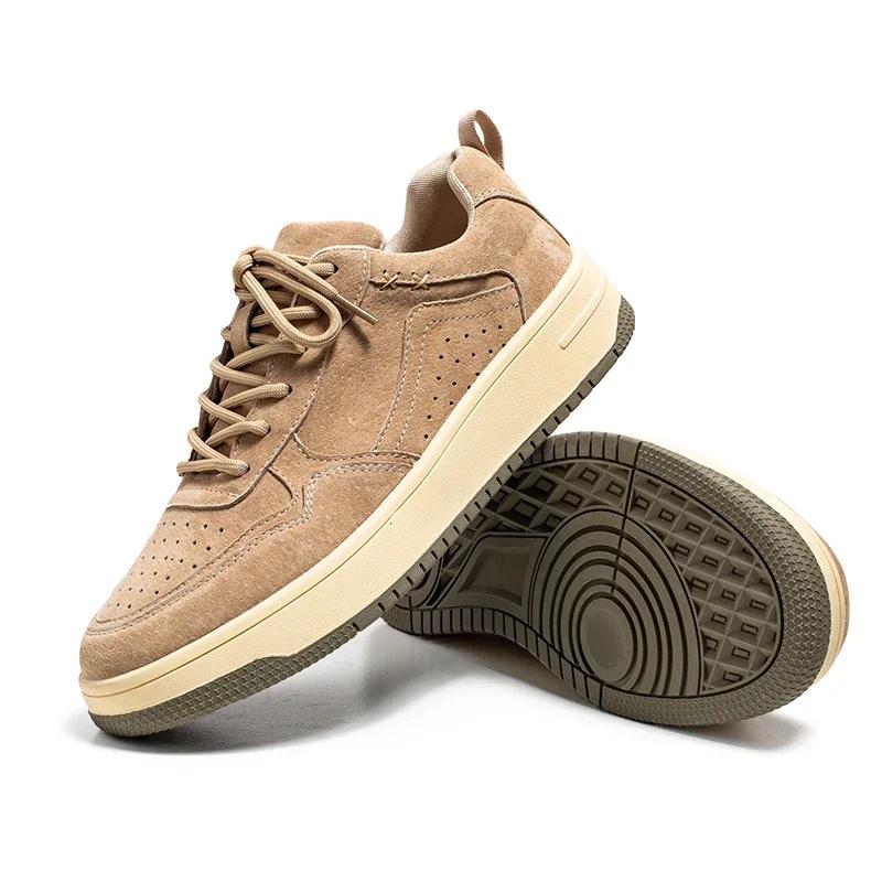 New Trend Casual Leather Shoes Breathable Mens Vulcanized Sneakers Tenis Luxury Trainers Comfy Man Walking Running Jogging Shoes