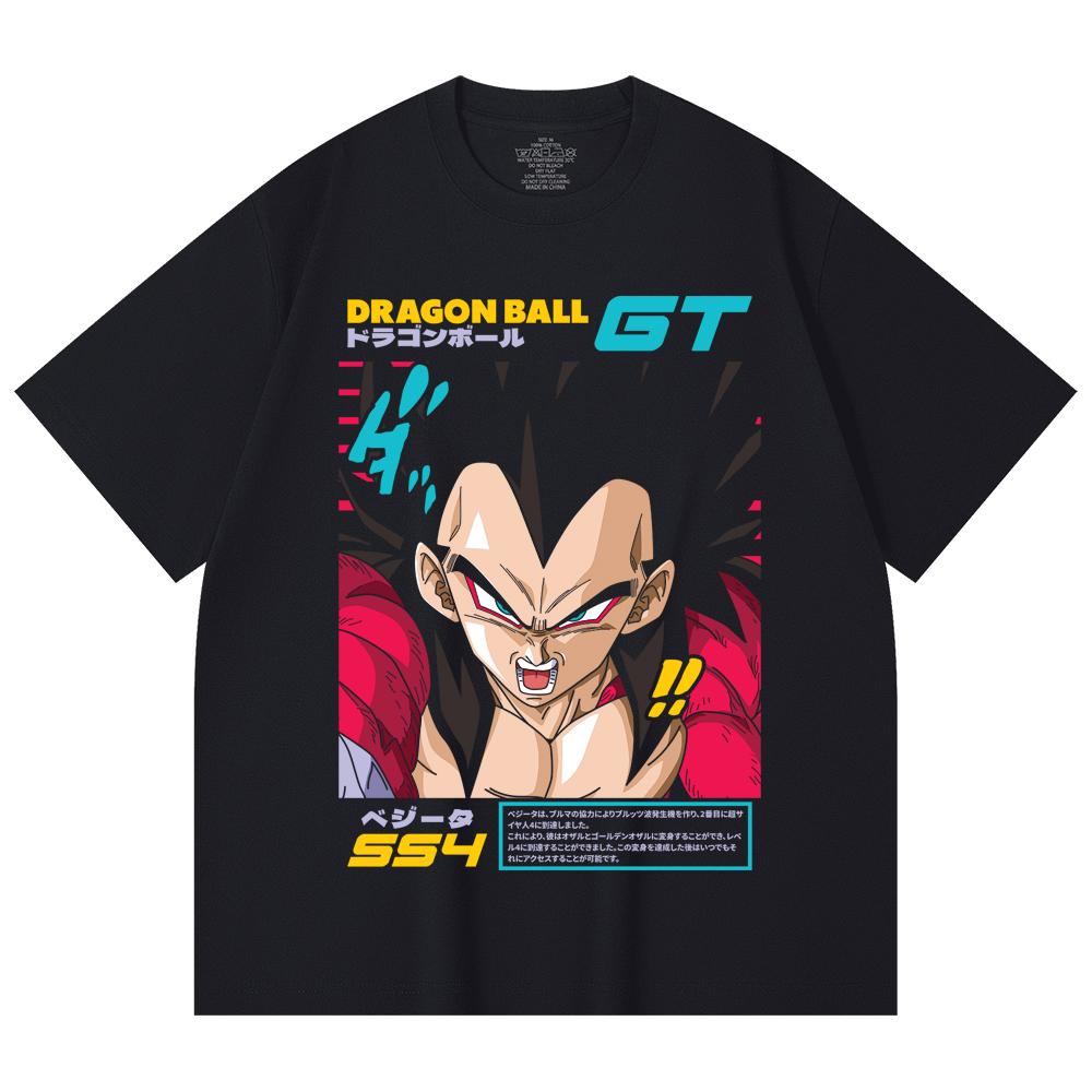 230 Gsm 100% Cotton Dragon Ball V2 Goku Print Unisex Heavy Cotton T Shirt