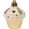 Set of 4 cupcake baubles
