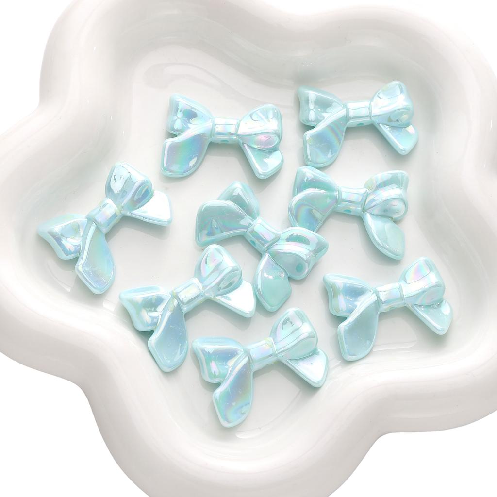 2/10 шт. акриловые бусины-бантики цвета AB, разбросанные бусины для самостоятельного изготовления браслетов, ожерелий и ювелирных изделий