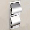 Держатель для туалетной бумаги из нержавеющей стали, хромированный, настенный, скрытый, для ванной комнаты, водонепроницаемый, несколько типов WF-18030
