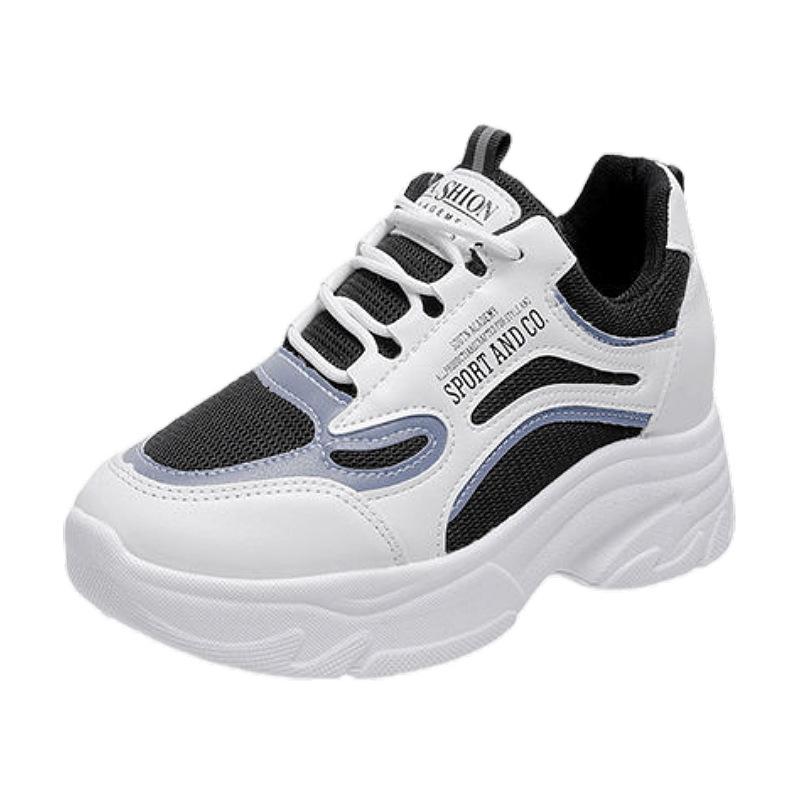 Женские кроссовки «папины кроссовки» трендовая обувь на платформе с увеличением высоты универсальные 2025 новые осенние с увеличением высоты повседневные спортивные белые кроссовки