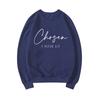 Избран 1 Петра 2:9 Толстовка Christian Apparel Женская Длинный Рукав Круглый Вырез Толстовки Религиозная Одежда Повседневная Толстовка С Капюшоном