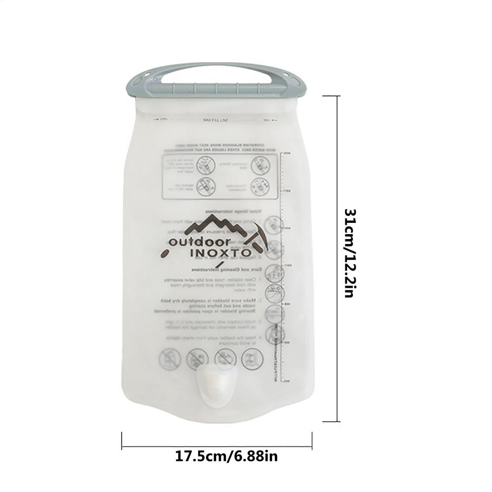 1.5 л/2.0 л Гидратационный мешок для кемпинга, герметичный мешок для хранения воды, гидратационный рюкзак для велоспорта, мешок для хранения воды для пешего туризма из ПЭВА