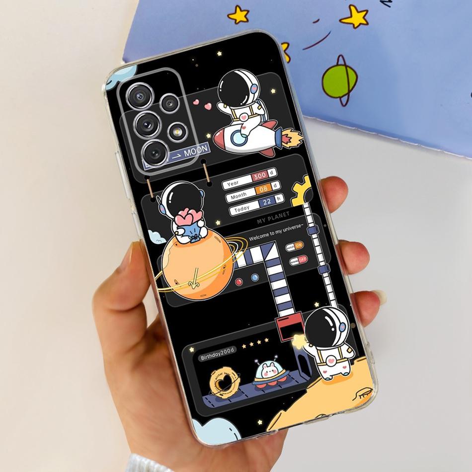 Чехол для Samsung Galaxy A52 Чехол Samsung A52s 5G Элегантная Печать Мягкий Силикон ТПУ Задняя Крышка Телефона Для Samsung A52 4G 5G A 52 52s