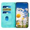 For iPhone 16 Case Flower Pattern PU Leather Phone Cover with Card Slots