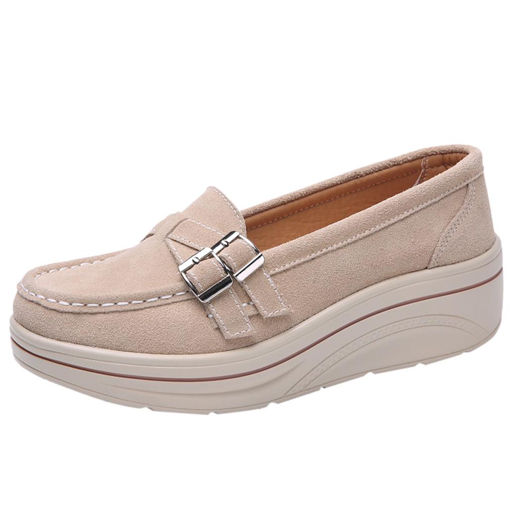 Женские туфли для маффинов, кожаные туфли на толстой подошве, криперы, мокасины